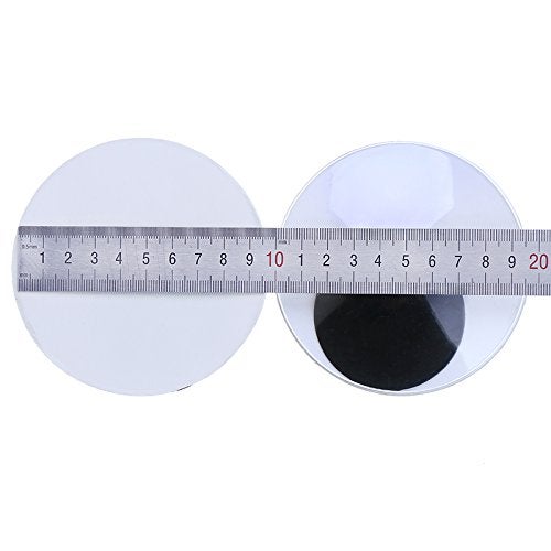 DECORA 4 Inch Giant Plastic Wiggle Googly Eyes with Adhesive Set of 2 - Image 2